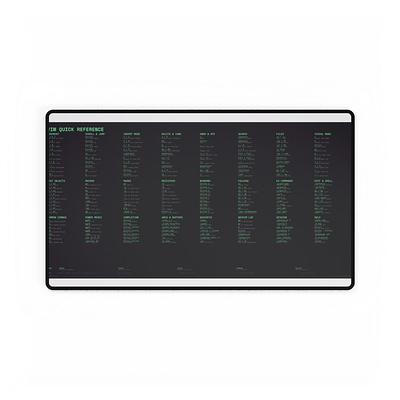 Vim Quick Reference Desk Mat — view 3