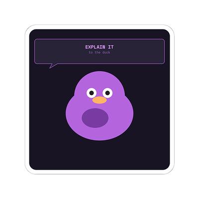Explain It To The Duck Sticker — view 4