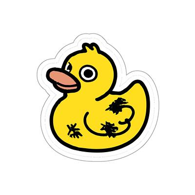 Rubber Duck Debugging Sticker (Die-Cut) — view 2