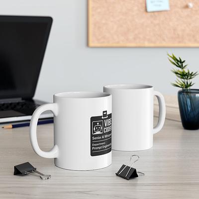 Vibe Coder Badge Mug — view 3
