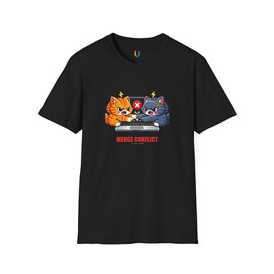 Merge Conflict Cats Tee — view 1