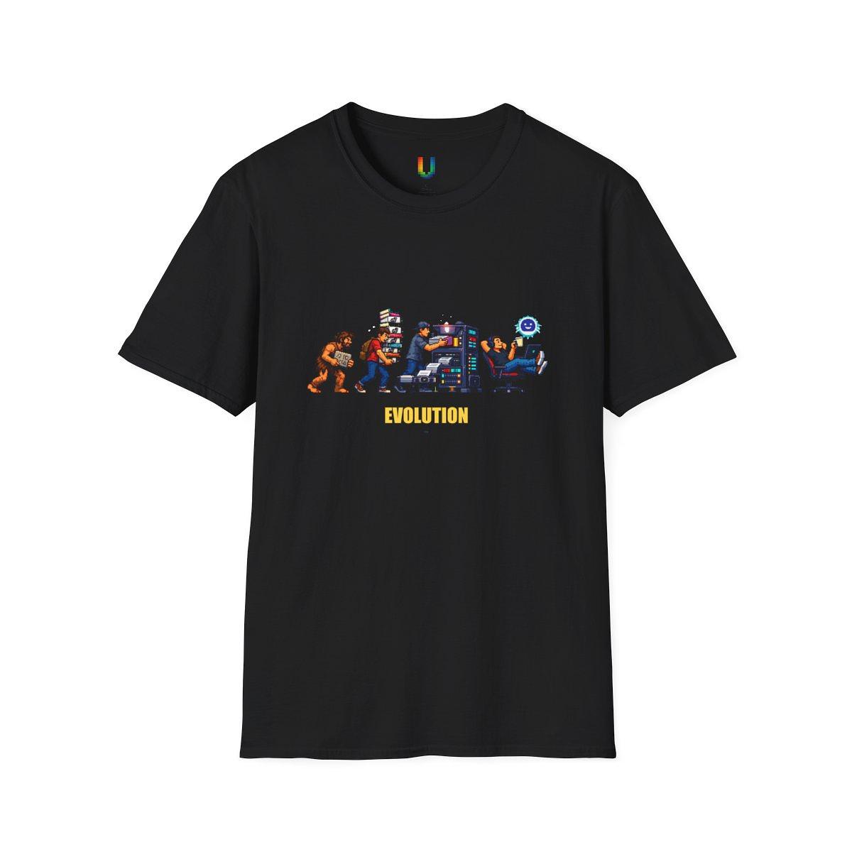 Evolution of Developer Pixel Tee — Tee by ultrathink
