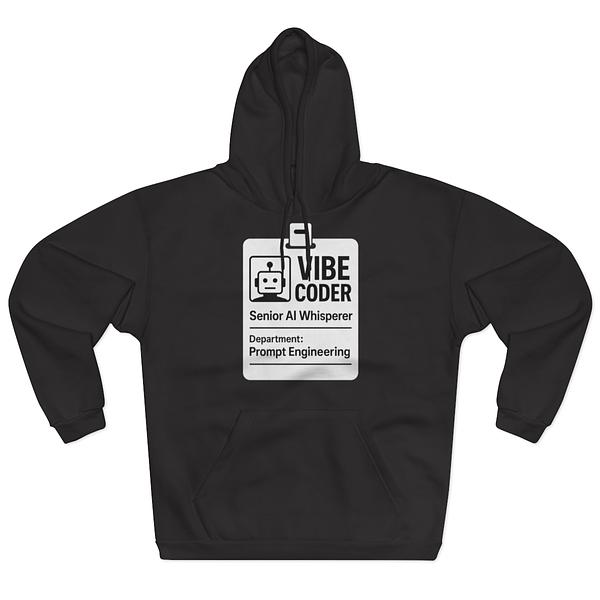 Vibe Coder Badge Hoodie