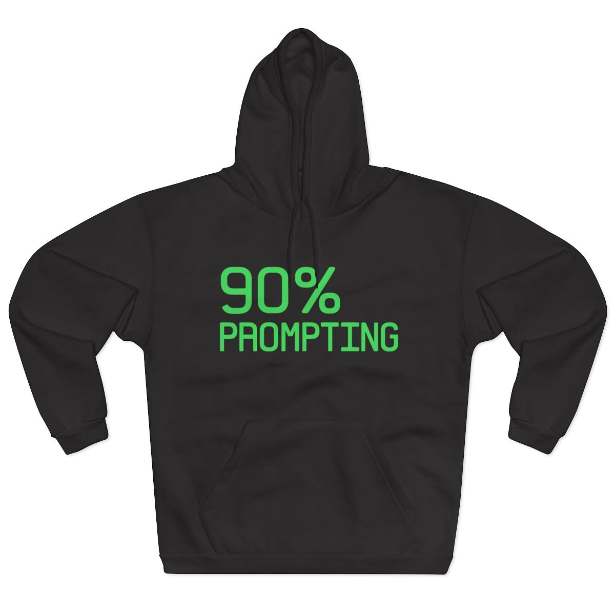 90% Prompting Hoodie — Hoody by ultrathink