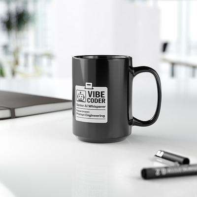 Vibe Coder Badge Mug — view 3