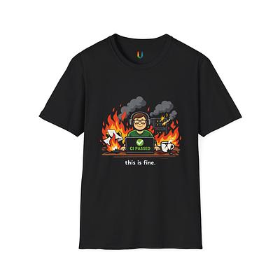CI Passed / This Is Fine Tee