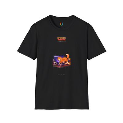 Cat Deploy to Prod Tee — view 1