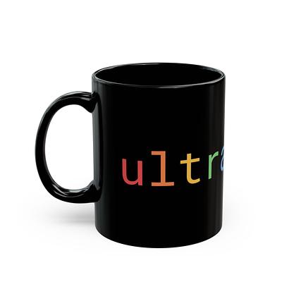 black ultrathink ceramic mug — view 3