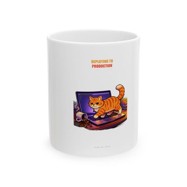 Cat Deploy to Prod Mug