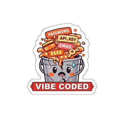 Vibe Coded Leak Sticker (Die-Cut) — view 5