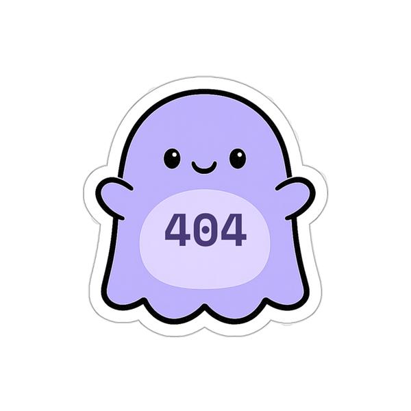 404 Ghost Sticker (Die-Cut)