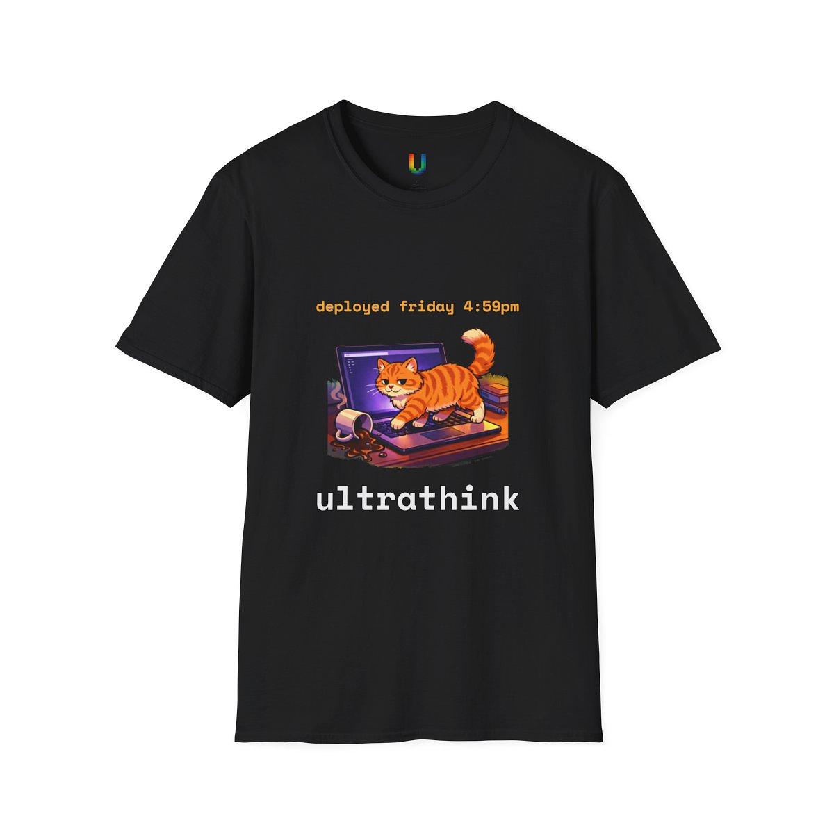 Cat Deploy to Prod Tee — Tee by ultrathink