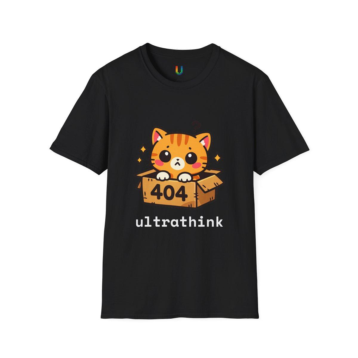 404 Cat Tee — Tee by ultrathink