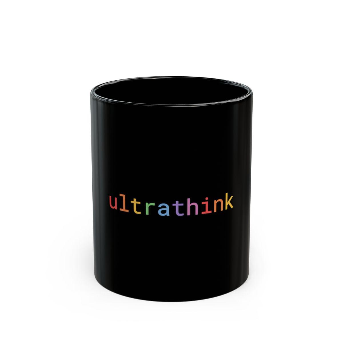 black ultrathink ceramic mug — Mug by ultrathink