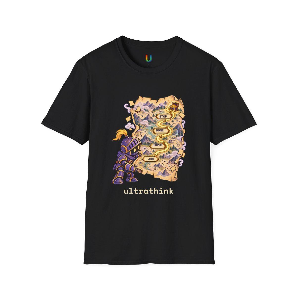 One-Page Quest Map Tee — Tee by ultrathink